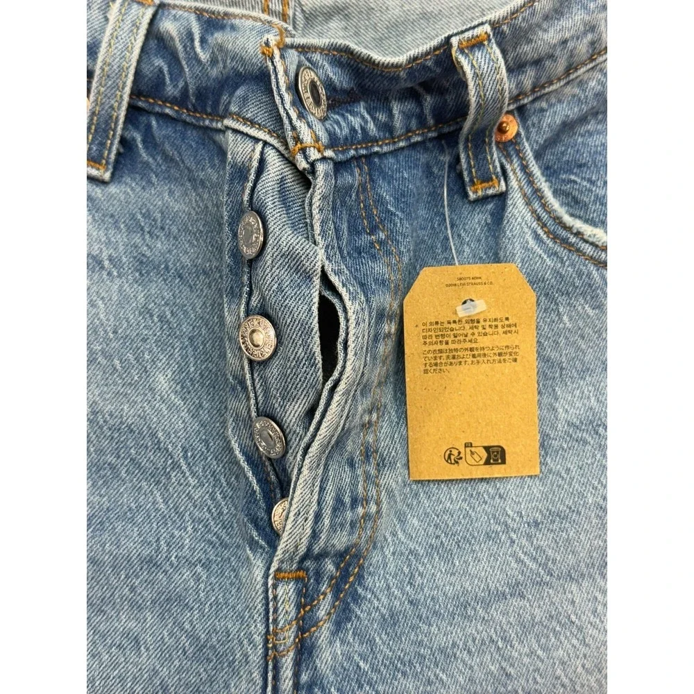 NWT Levi's 501 Curve Men Denim Jeans Button Fly‎ Size 31/30 Stretch Faded